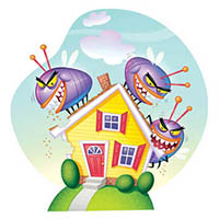 Le Center perimeter insect control