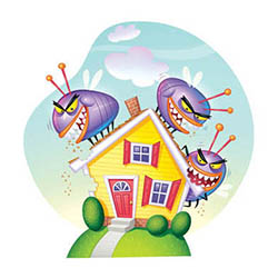 Le Center spring touch perimeter insect control-truck